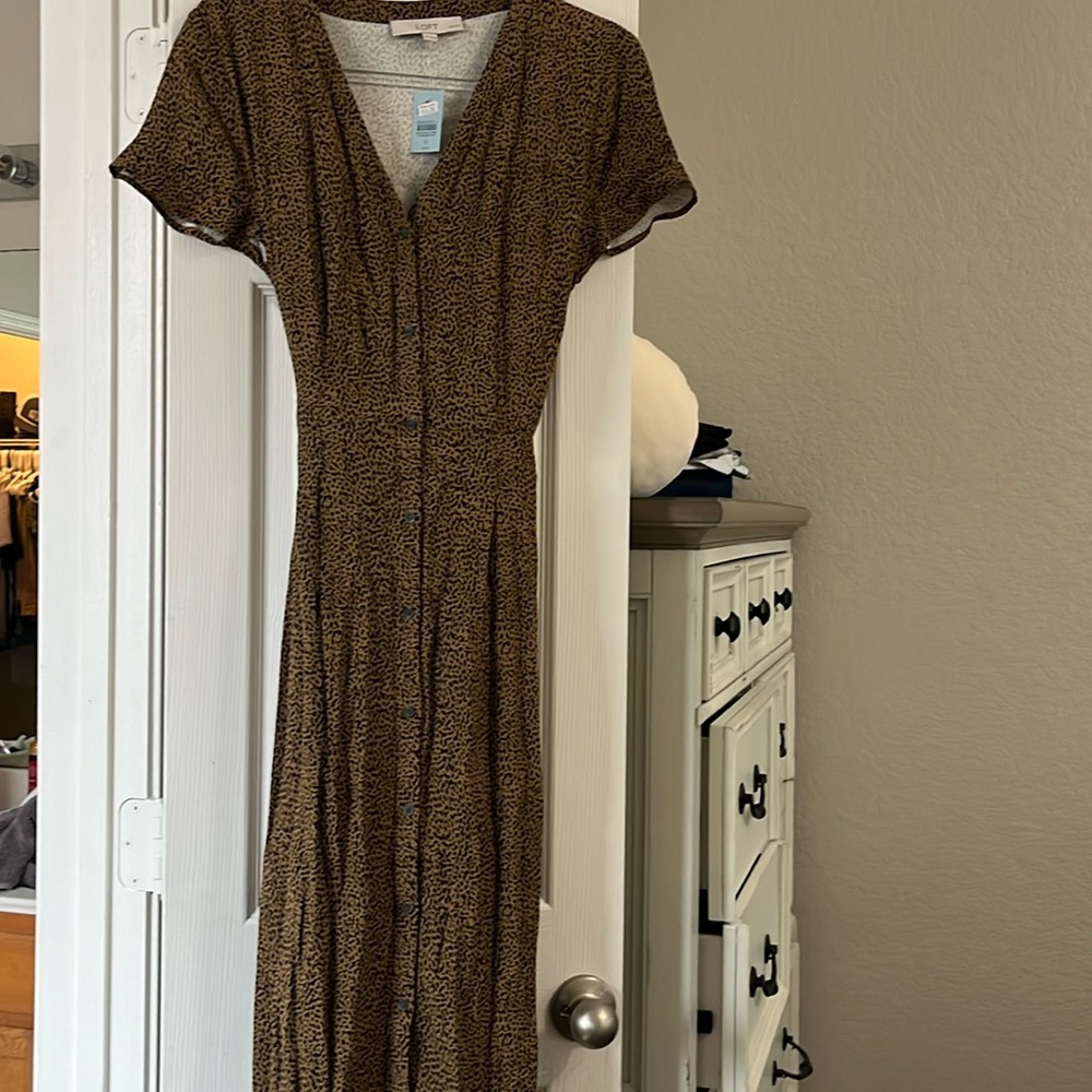 Cheetah Print Loft dress